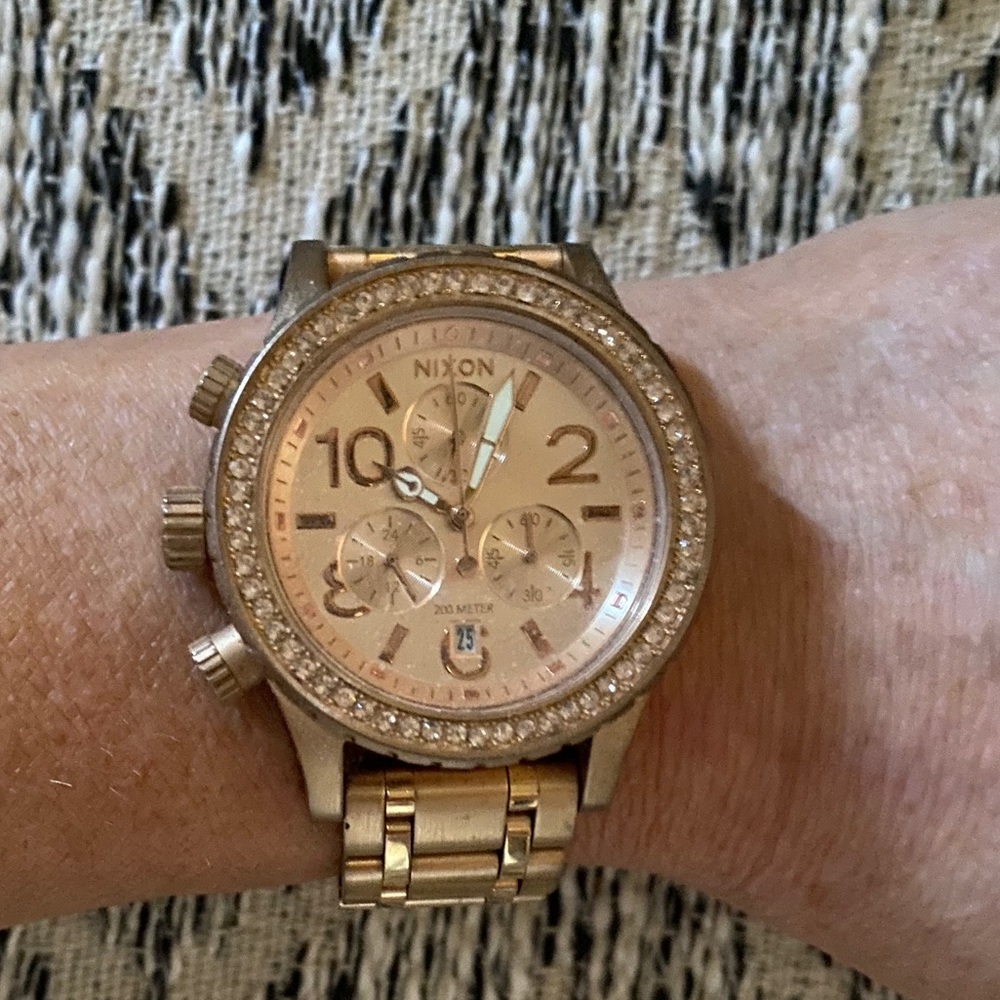 Rose Gold Nixon Watch